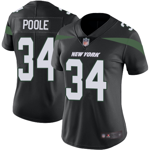 New York Jets Limited Black Women Brian Poole Alternate Jersey NFL Football #34 Vapor Untouchable